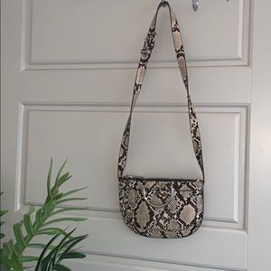zara animal print belt bag